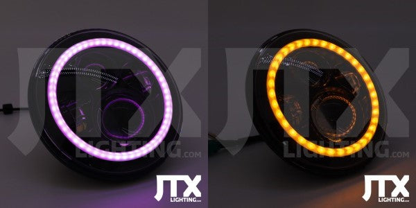 7" LED Round Headlights for 60 Series Landcruiser - By JTX Lighting
