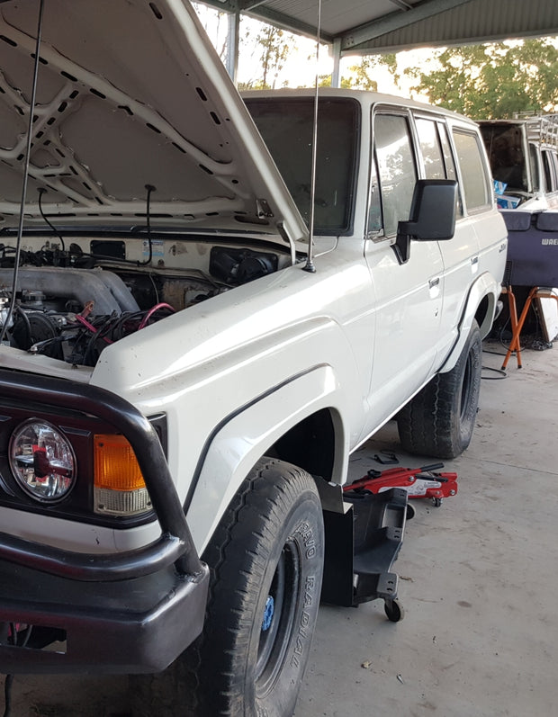 Wheel Flares (replica/replacement for OEM flares) for 60 Series Landcruiser - by FRP Flares