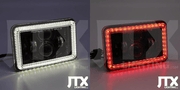 4×6″ LED Square Headlights (4 x Lights) for 60 Series Landcruiser – By JTX Lighting