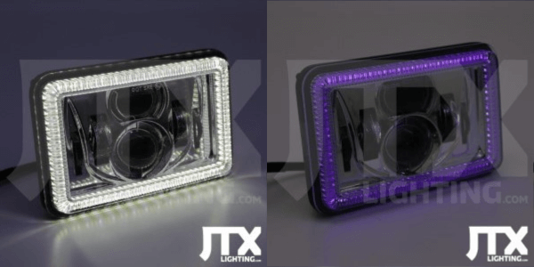 4×6″ LED Square Headlights (2 x Lights) for 60 Series Landcruiser – By JTX Lighting