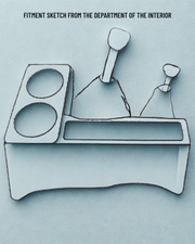 'L' Shape Floor Tray for 60 Series Landcruiser - by Department Of The Interior