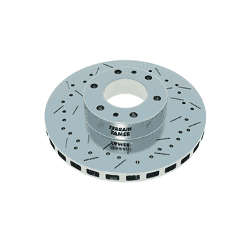 High Performance Brake Disc Rotor, Dimpled & Slotted (Front) for 60 Series Landcruiser – By Terrain Tamer