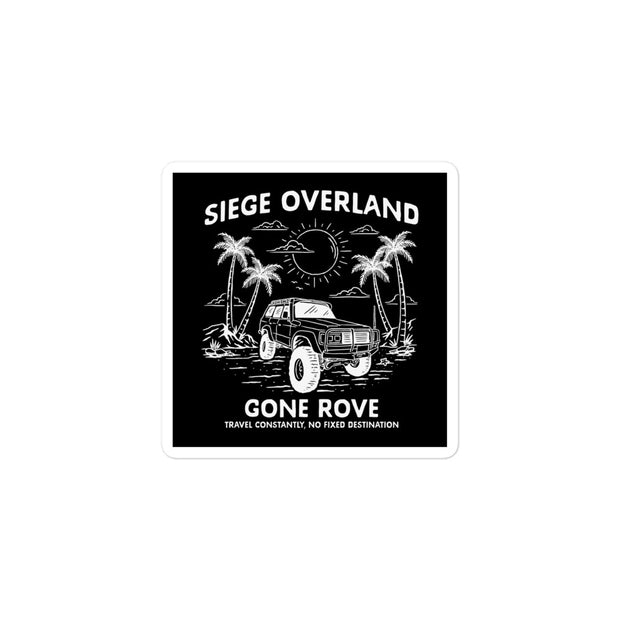 GONE ROVE x Siege Overland Collaboration Sticker - Black