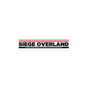 Siege Overland Vintage Stripe Logo Sticker - Limited Edition