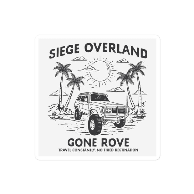 GONE ROVE x Siege Overland Collaboration Stickers - White