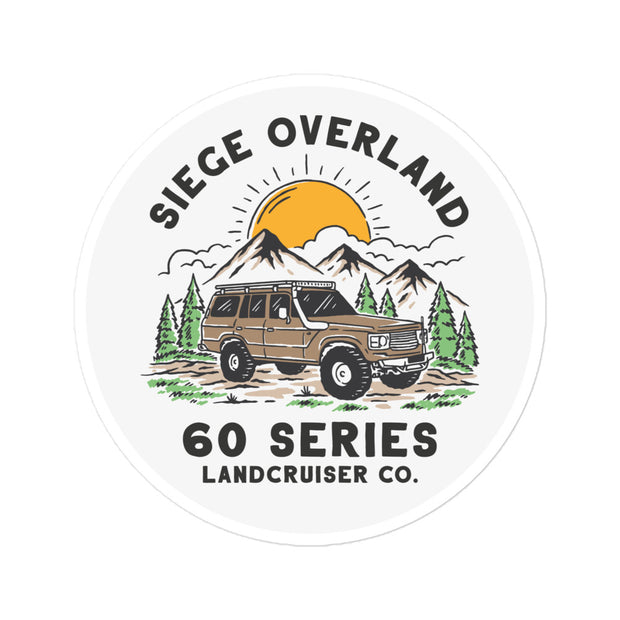 Siege Overland Vintage 60 Series Landcruiser Co. Sticker