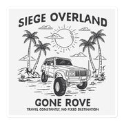 GONE ROVE x Siege Overland Collaboration Stickers - White