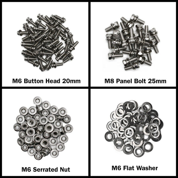 Nut & Bolt Kit (500 Piece, Stainless Steel) for 60 Series Landcruiser - By Siege Overland
