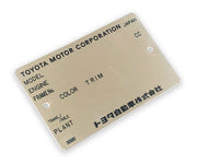 Build Identification Plate for 60 Series Landcruiser - By Touge Nation