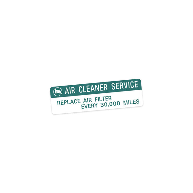 Air Cleaner Service (JDM) Decal for 60 Series Landcruiser - By Touge Nation - Siege Overland