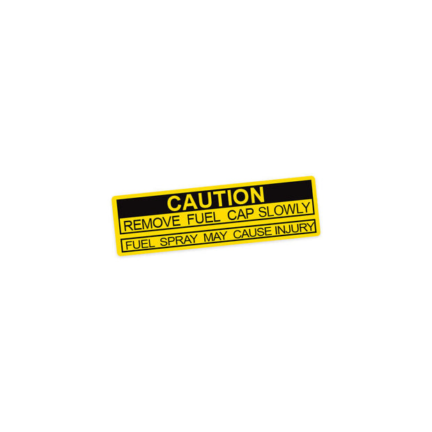 Fuel Door Caution Decal for 60 Series Landcruiser - By Touge Nation - Siege Overland