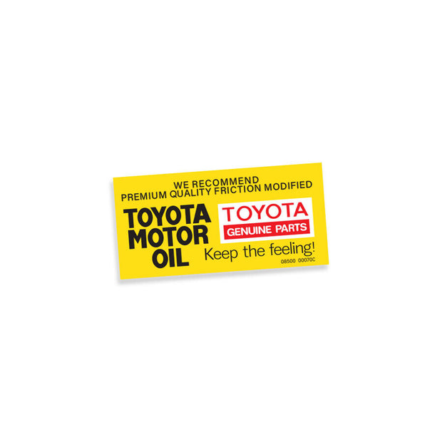 Toyota Motor Oil Decal for 60 Series Landcruiser - By Touge Nation - Siege Overland