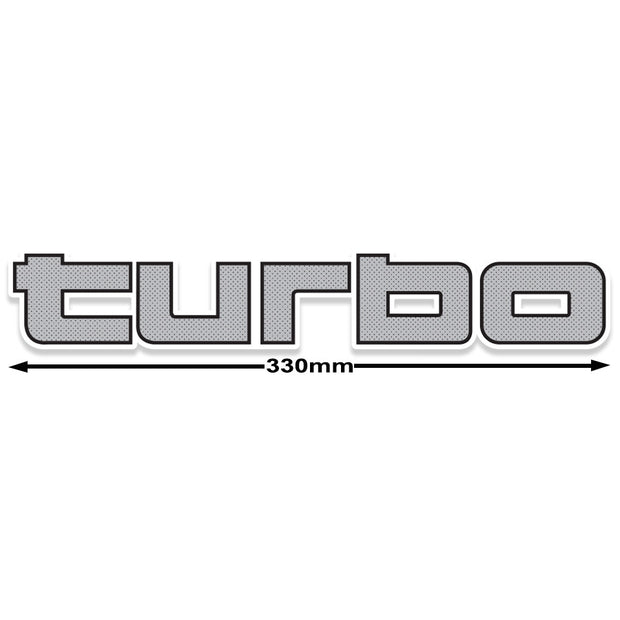 Turbo Upper Tailgate Decal for 60 Series Landcruiser - By Touge Nation - Siege Overland